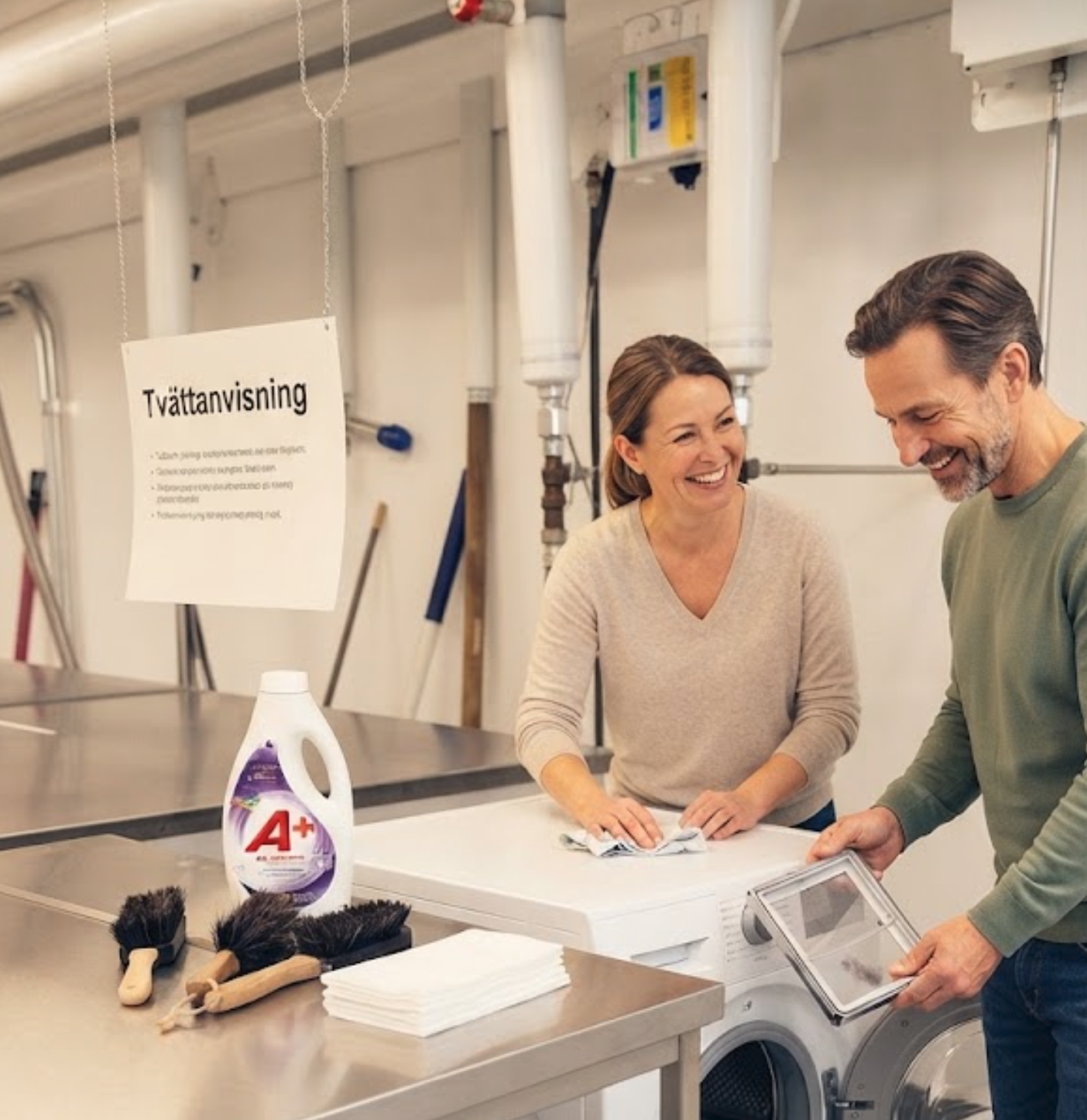 Tillsammans håller vi tvättstugan trivsam! 🌻